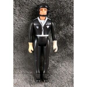MADE IN HONG‎ KONG. BLACK SUIT PILOT ACTION FIGURE. 1983 GAY TOYS